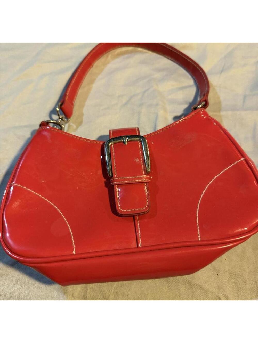 Mary-Kate & Ashley Red Patent Leather Shoulder Bag
